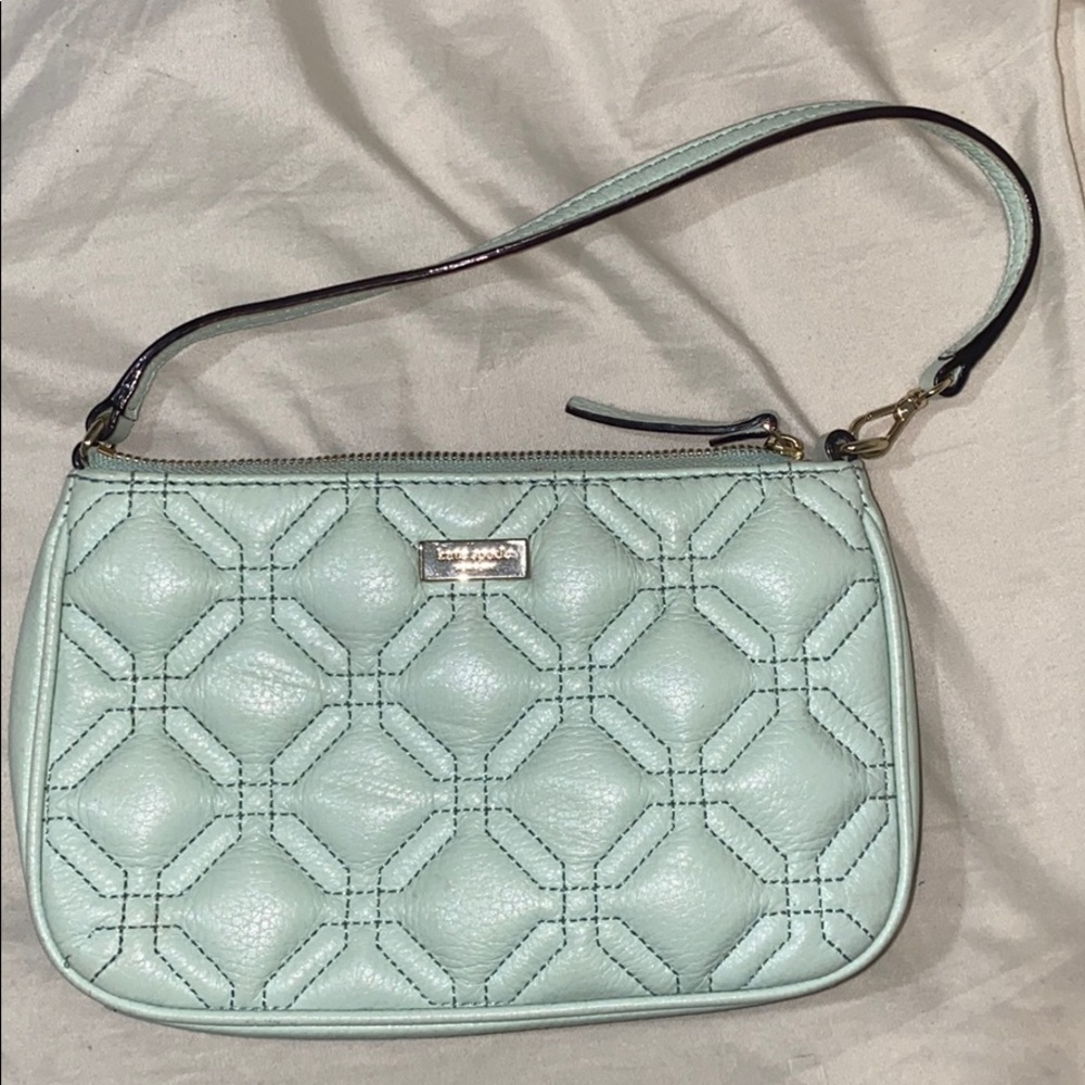 Mint Kate spade purse/wristlet